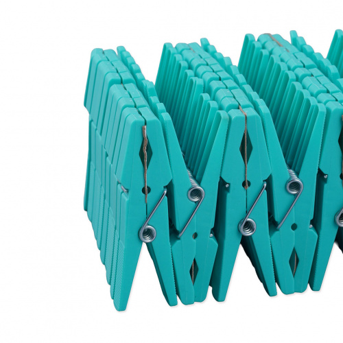 EZWEEP CONH WR6631-60 Plastic Pegs Set 60 Pieces Aqua