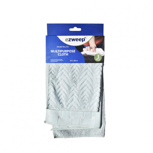 Ezweep Conh Microfiber Cloth Set 3-Piece Teal