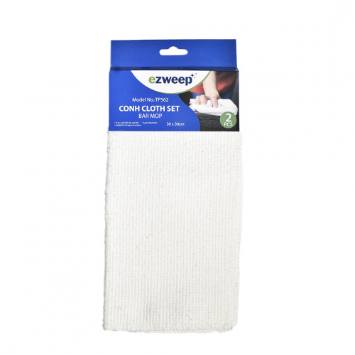 Ezweep Conh Multipurpose Cloth Set 2-Piece White
