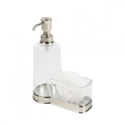 Kessel Soap Dispenser with Sponge Holder Clear 17x8.5x22cm