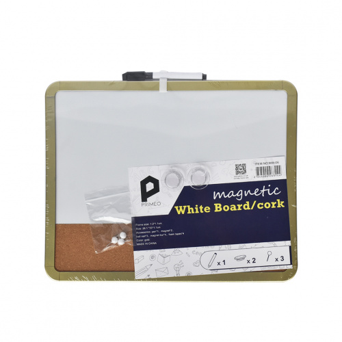 Primeo Magnetic Whiteboard/Cork With Pen