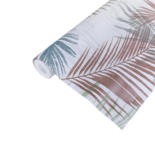 Heim Palmier Tropical Mural Wallpaper White/Gold/Green 0.53x10m