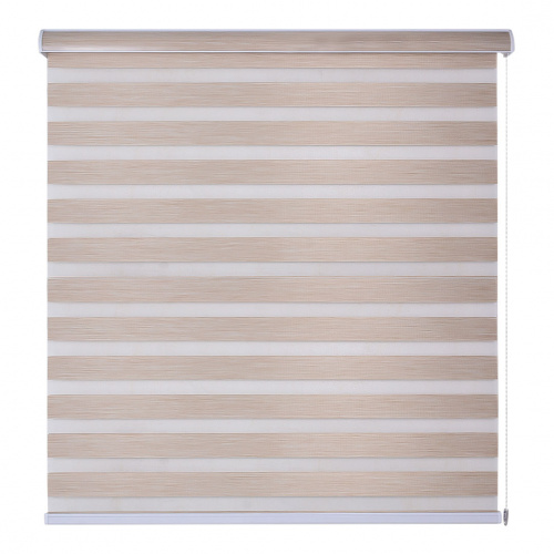 Heim Light Brown Double Layer Curtain Shade 160x180cm