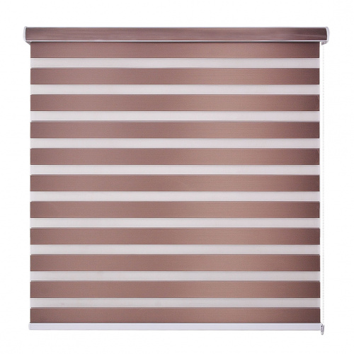 Heim Light Brown Double Layer Curtain Shade 160x180cm