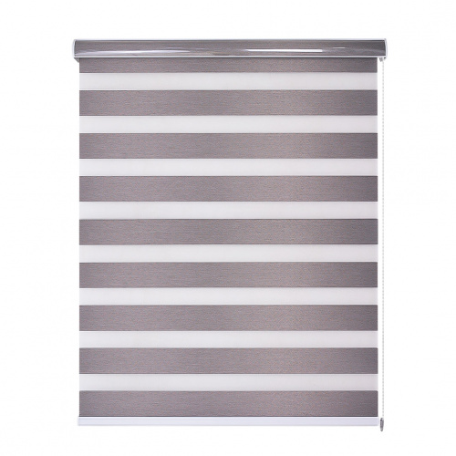 Heim Rust Brown Double Layer Curtain Shade 120x180cm 