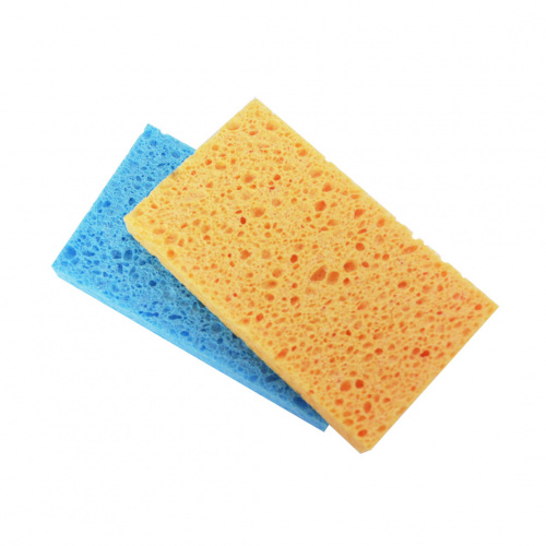 Ezweep 2pcs Cellulose Sponge 12x7x1.5cm
