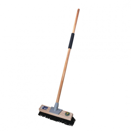 Ezweep Floor Brush Natural Wood Pole