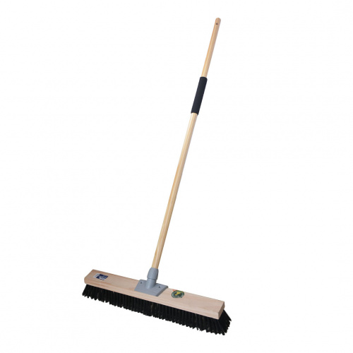 Ezweep Floor Brush Natural Wood Pole 61x6.7x2.8x140cm