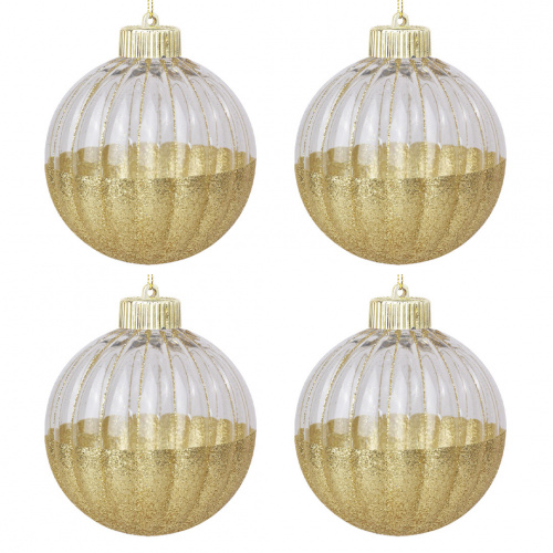 Heim Brim Glass Decorative Christmas Ball 10cm