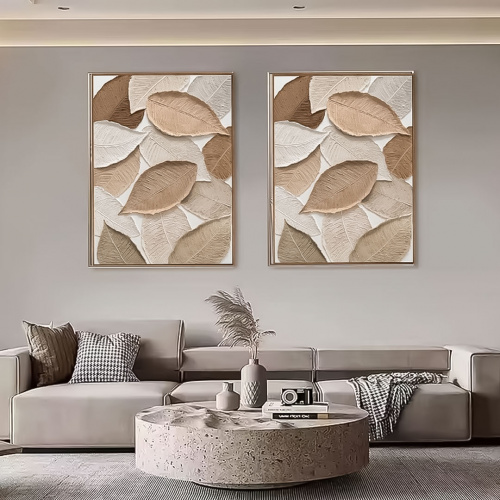 Heim Still Life Rauh Brown Plaster Art Painting Wall Decor