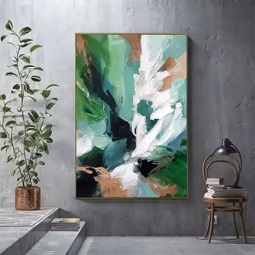 Heim Abstract Borealis Oil On Canvas Painting