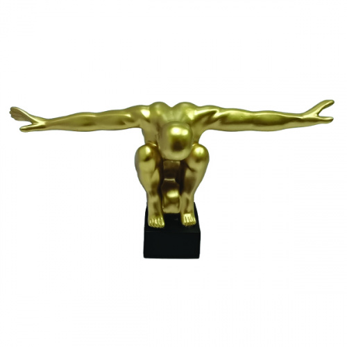 Heim Stark Gold Sculpture Centerpiece