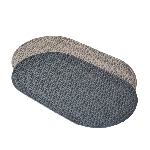 Kessel Anti Slip Bath Mat Grey/Light Beige