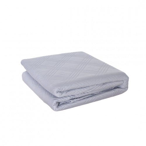 Heim Suam 3pcs King Ultrasonic Quilt Bed Cover Set Grey 101x86cm