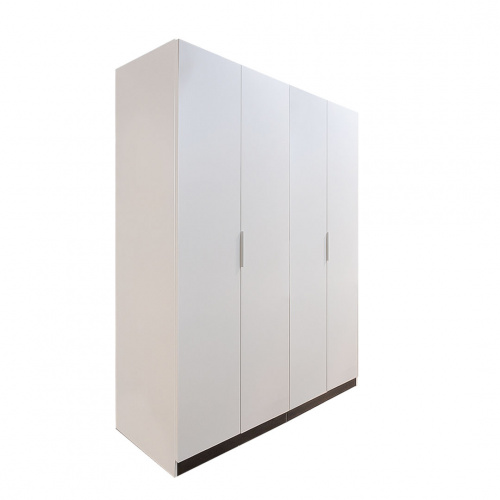 Heim Timber 4 Door Wardrobe White/Walnut