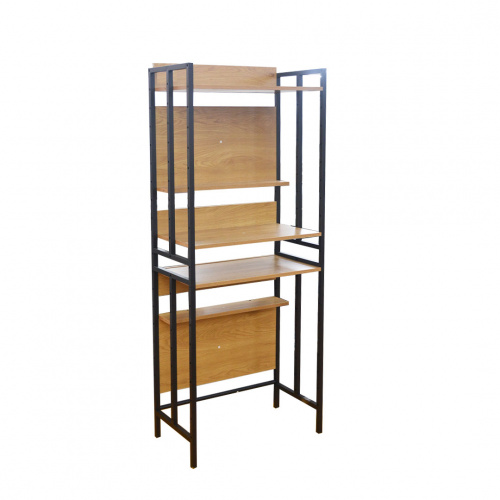 Heim Valma Black/Wood 4 Layer Shelves