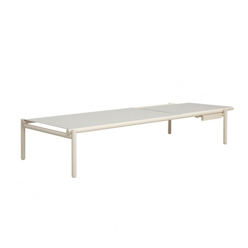Heim Denver Sun Bed White 74.5x34.5x199.5cm