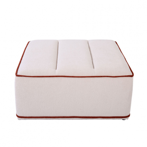 Heim Nashville Ottoman White 93x93x44cm