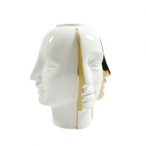 Heim Persona White/Gold Table Decor Vase