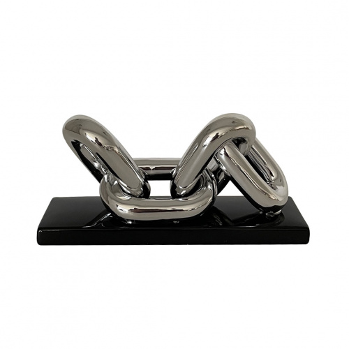 Heim Chaine Silver Table Decor Sculpture