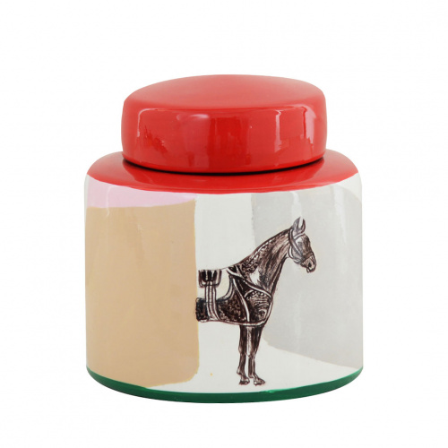 Nobizzi Cheval Decorative Jar 16x16x17cm