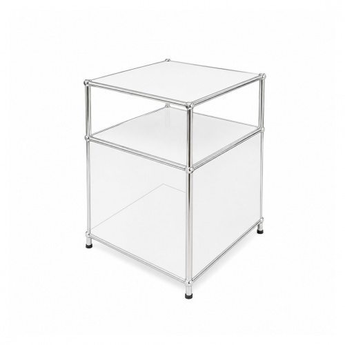 Heim Vera Side Table White 40x40x65cm