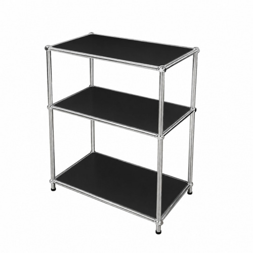Heim Voi 3-Layer Shelves Black 50x30x71.5cm