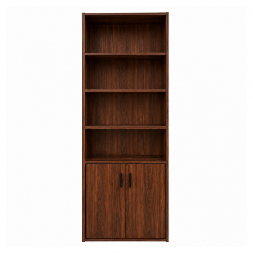 Heim Aldo Bookcase Cabinet Walnut 62x27x180cm
