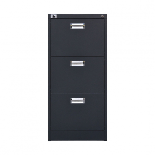 Heim Morris 3-Layer Metal Cabinet with Lock Gray 185x90x40cm