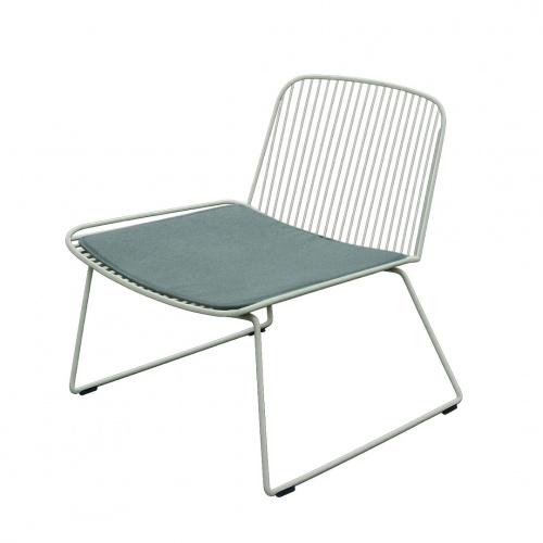 Heim Boris Metal Lounge Chair Green 68x65x70cm