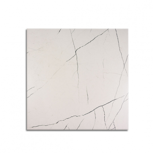 Basel White Wave Sugar Finished Floor Tile 60x60cm