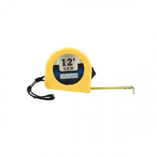 Vulcan Tape Measure Plastic Case Yellow