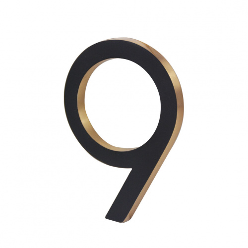 Pro-Df Two Tone Floating House Number #9