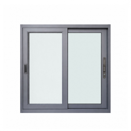 P.Tech Gray Aluminum Sliding Windows 5x0.9x800x800mm