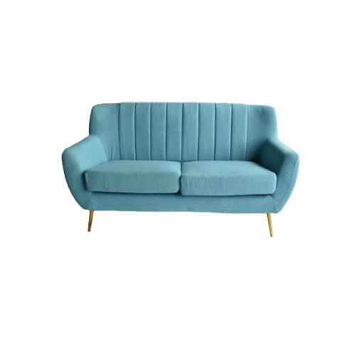 Heim Tamisha 2 Seater Sofa P.Blue Fabric