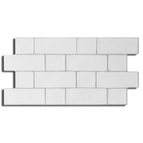 Valentia Metropolitan White Decor Wall Tile 30x55cm