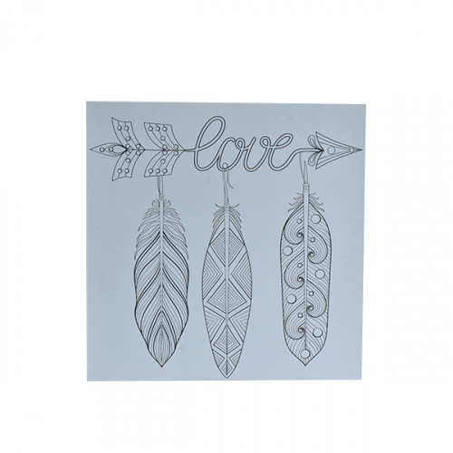 Heim Love Feather Printed Canvas