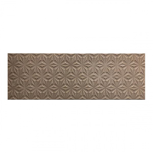 Cifre Manila Star Brown Brillo Decor Wall Tile 20x60cm