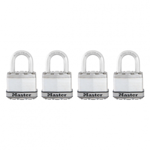 Master Magnum Wide Laminated Steel Padlock 4pcs