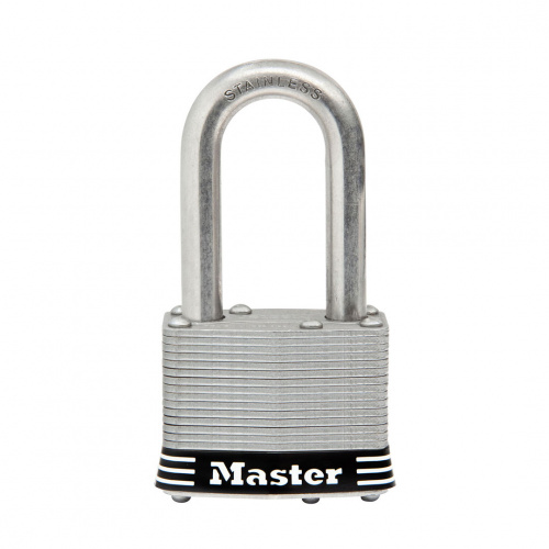 Master Weather Resistance Wide Laminated Stainless Steel Padlock 1pc