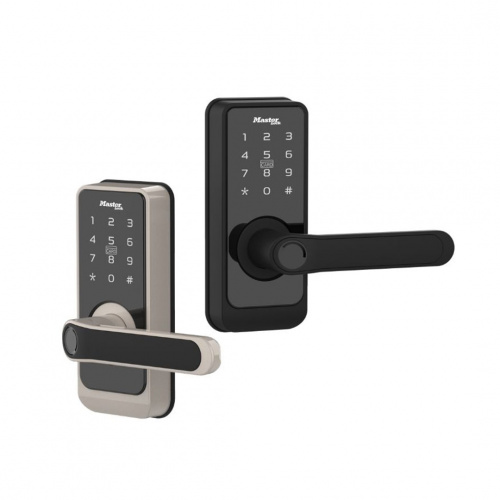 Master Smart Door Lever Set Black 157x65mm/153x65mm