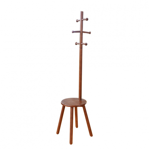 Heim Chimin Walnut Stand Hanger with Table