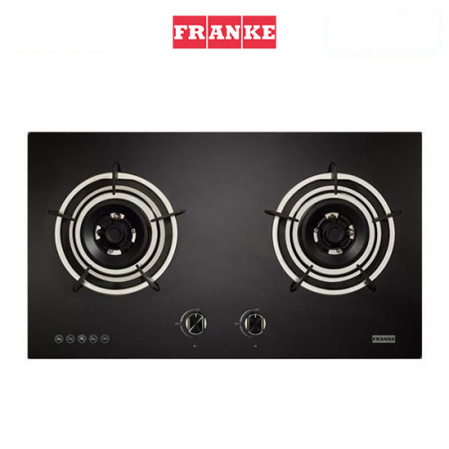 Franke Onyx Double-burner Black Glass Gas Hob