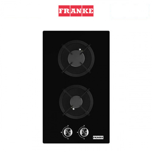 Franke Onyx Double-burner Black Glass Gas Hob