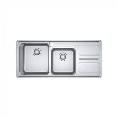 Franke Bell Kitchen Sink Stainless Steel Double Bowl BCX 621 RHD