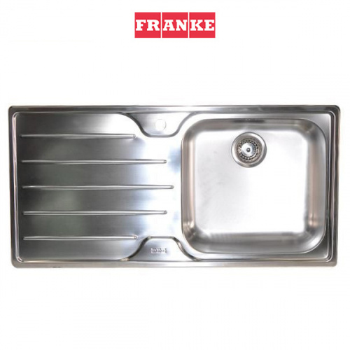 Franke Single Bowl Left Drain Stainless Steel Kitchen Sink