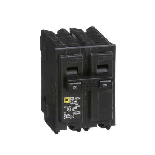 Schneider Homeline 2poles 20amp Plug-In Mini Circuit Breaker