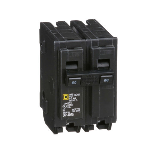 Schneider Homeline 2poles 60amp Plug-In Mini circuit Breaker