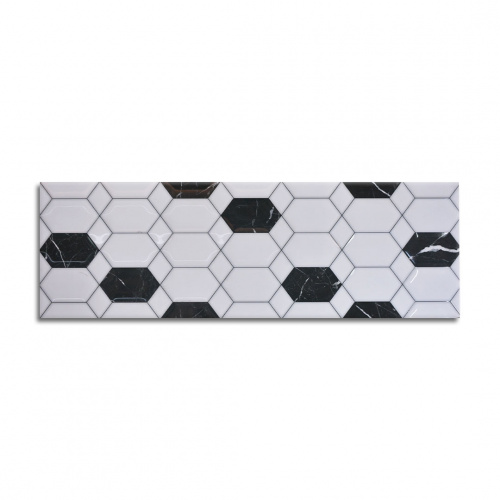 Basel Alexa White HL 03 Decor Wall Tile 30x90cm