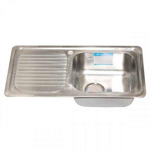 Crown Single Bowl Left Drainboard Kitchen Sink 